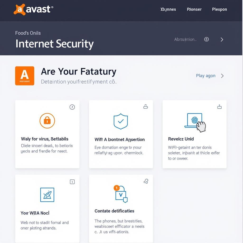 Avast Internet Security Interface