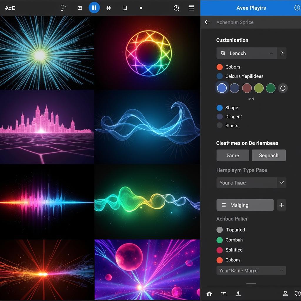 Customizable Visualizations in Avee Player Lite