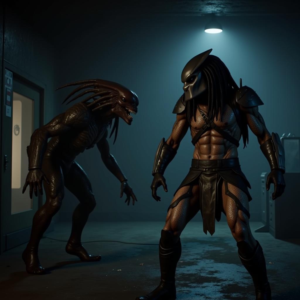 Predator vs. Alien in AVP Evolution