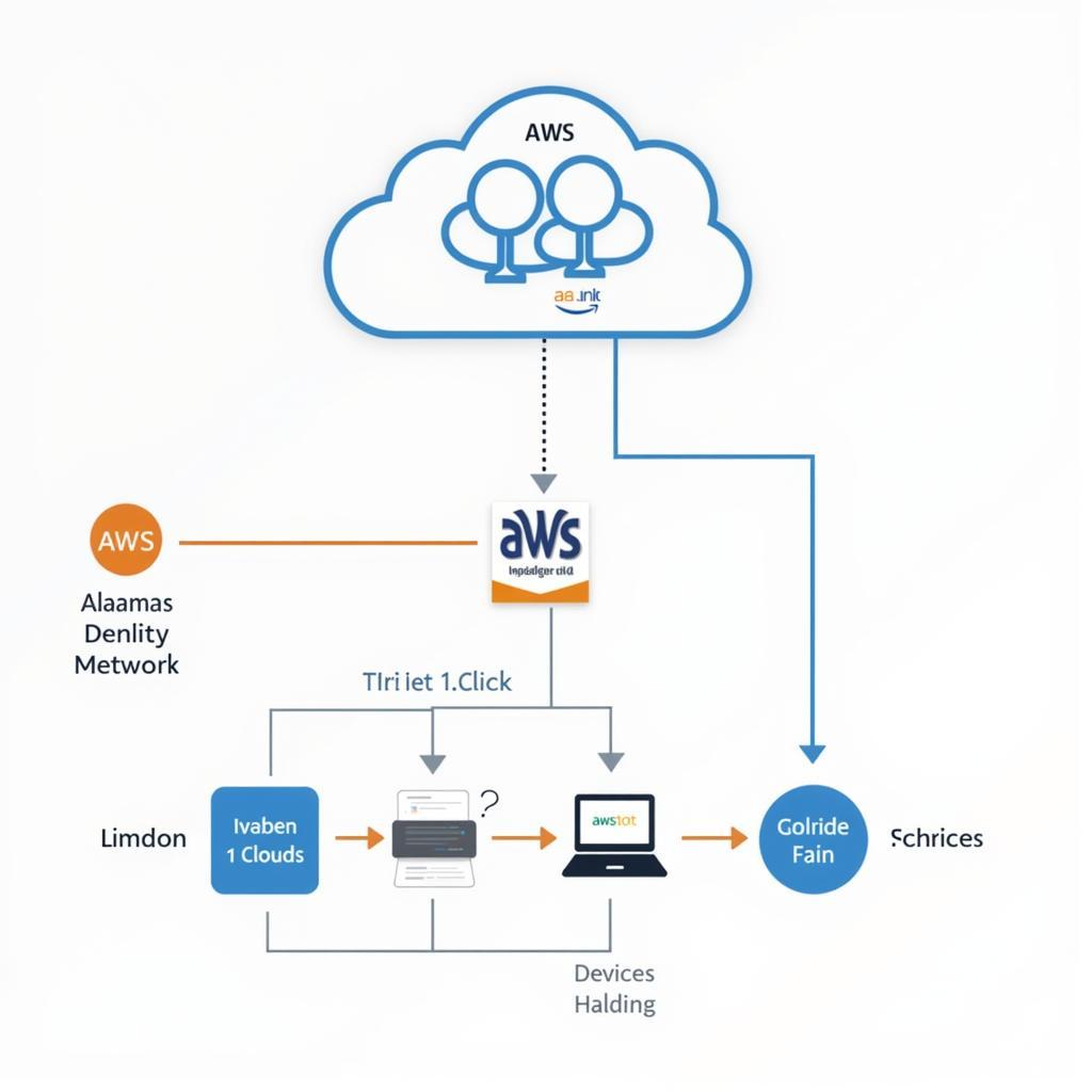 Architectural Diagram of AWS IoT 1-Click