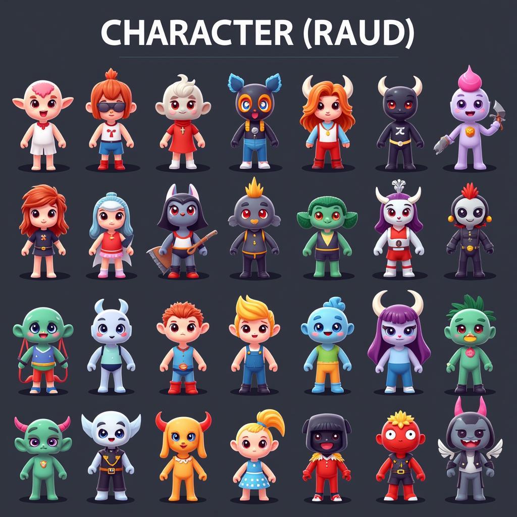 Axe.io Mod Apk Character Selection Screen