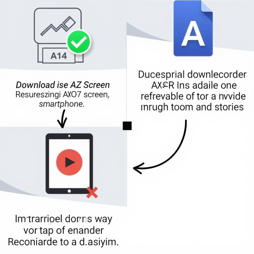 downloading az screen recorder apk file on a smartphone