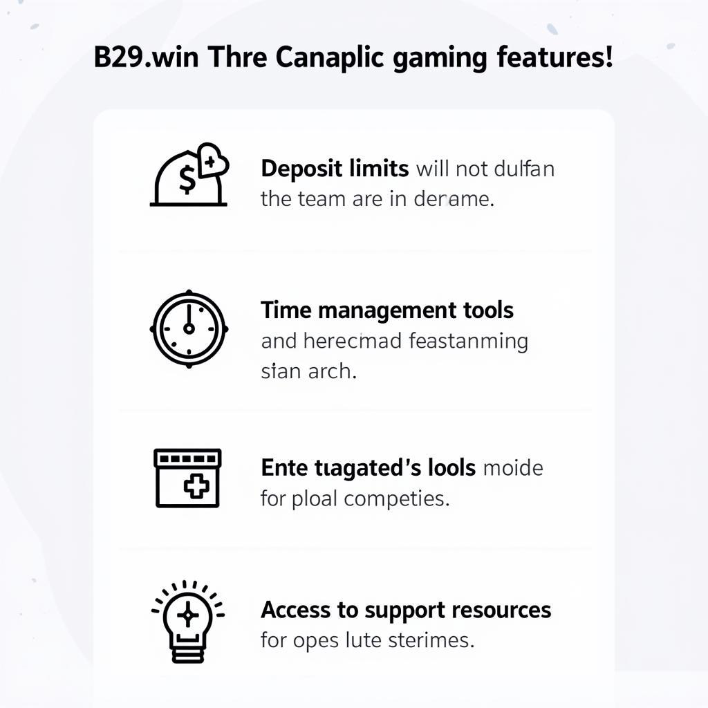 B29.win Responsible Gaming Features