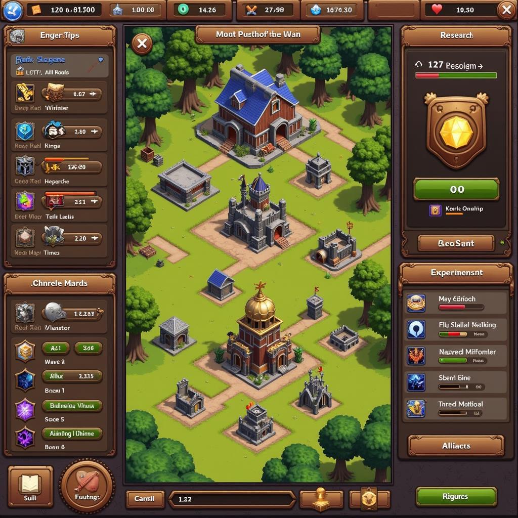 Ba Dao Anh Hung Kingdom Management Interface