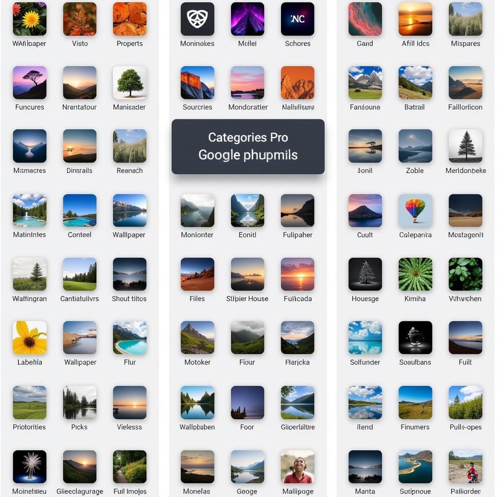 Backdrops Pro Wallpaper Categories