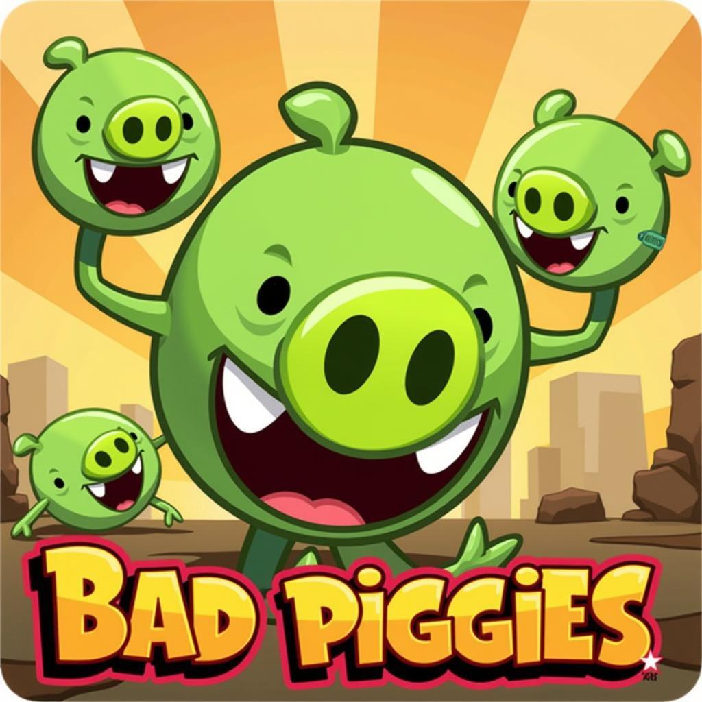 Bad Piggies HD characters celebrating