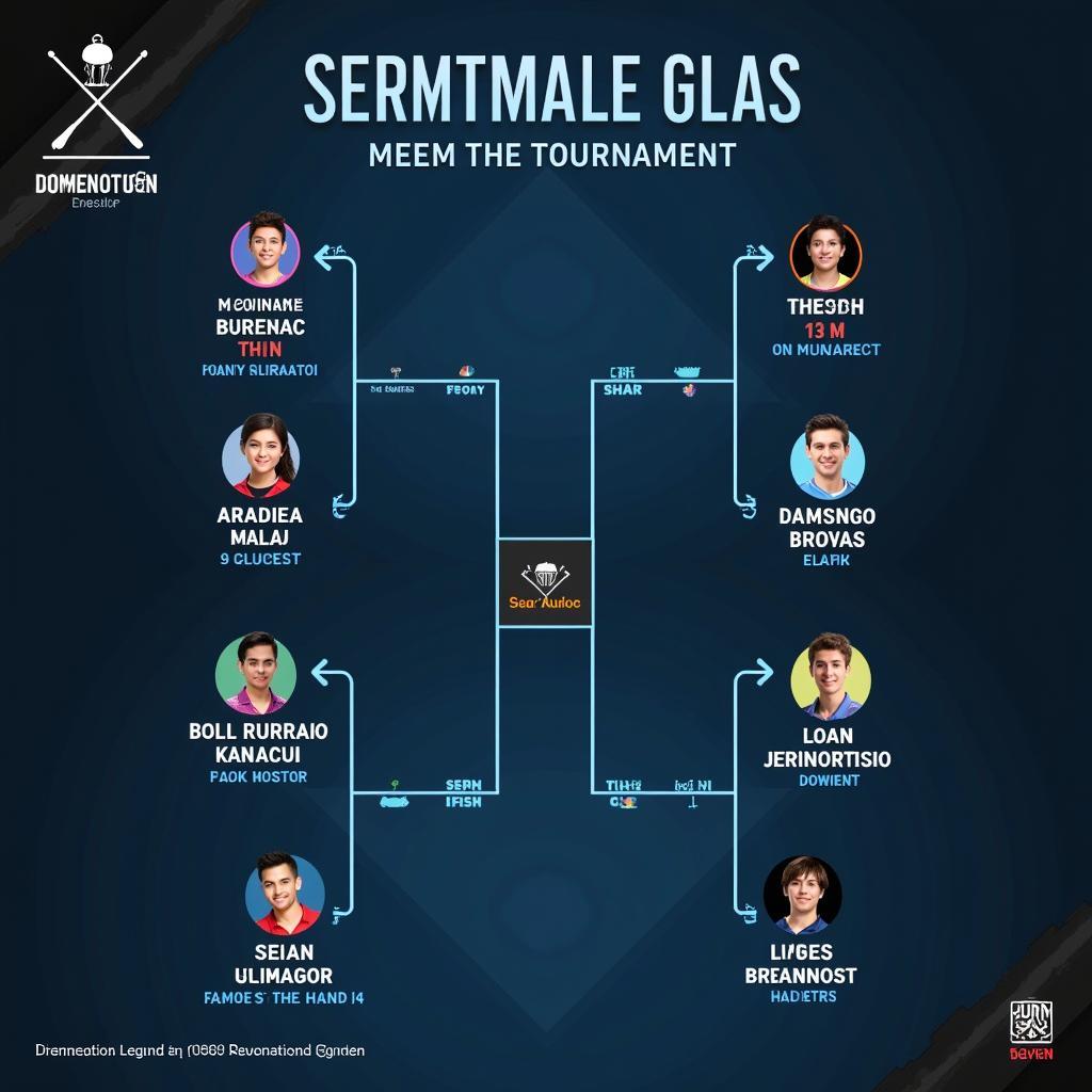 Badminton Legend tournament bracket