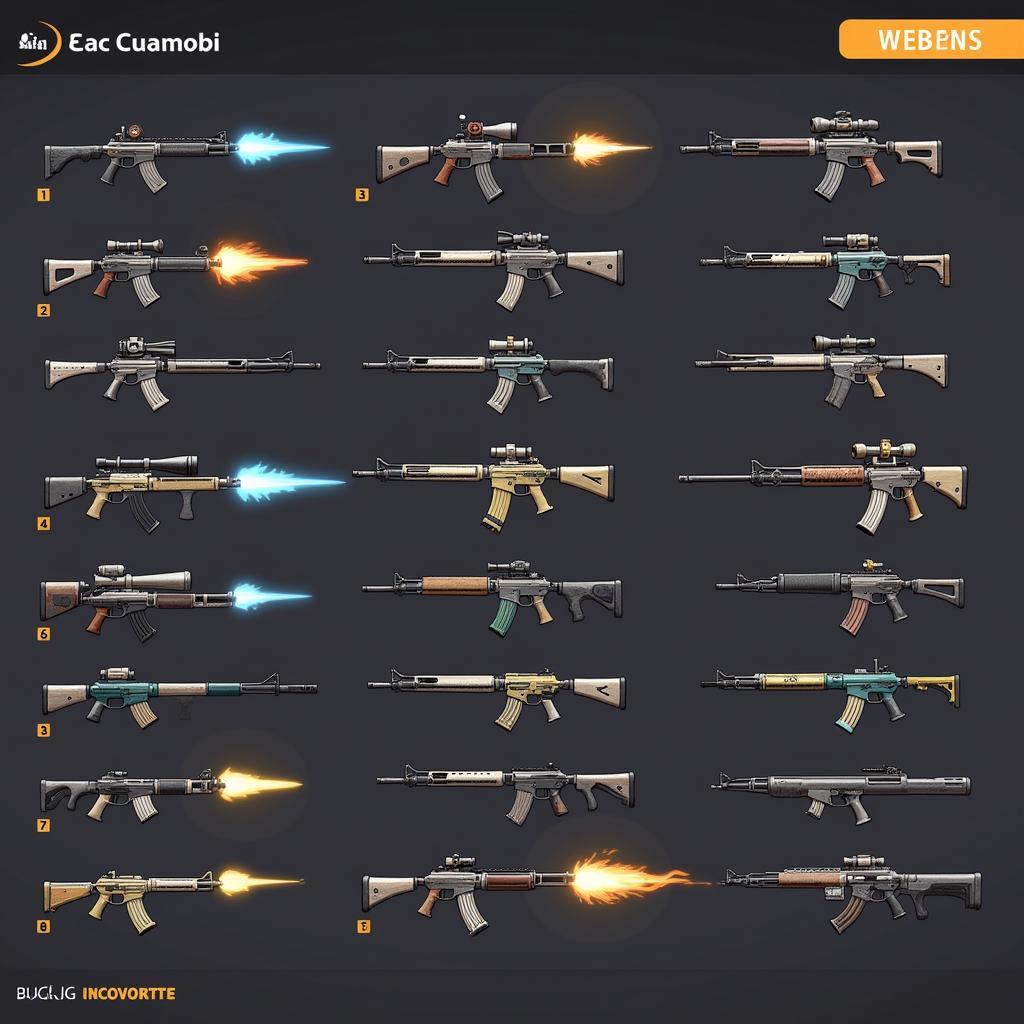 Bắn Cá Cuamobi APK Weapon Selection