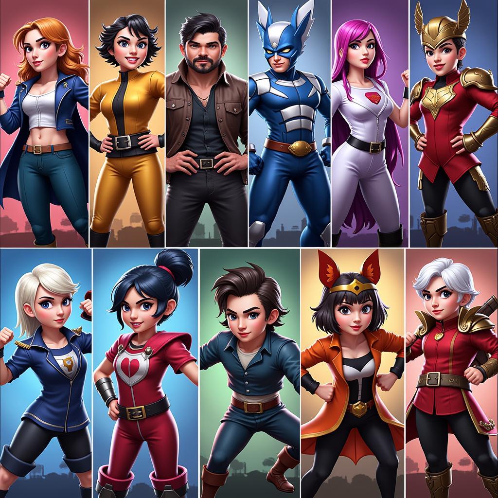 Bang Bang Truyen Ky Mod APK Heroes