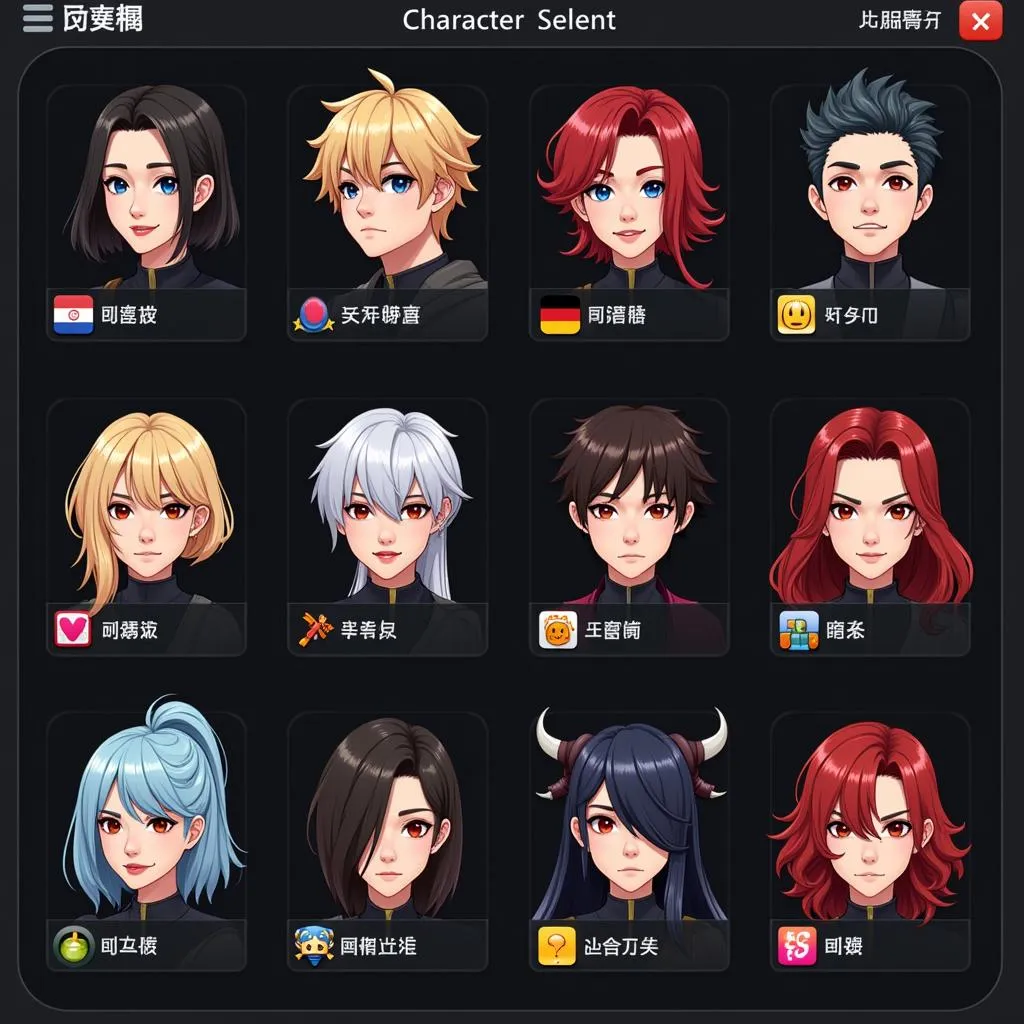 Bang Bang VNG APK Character Selection Screen