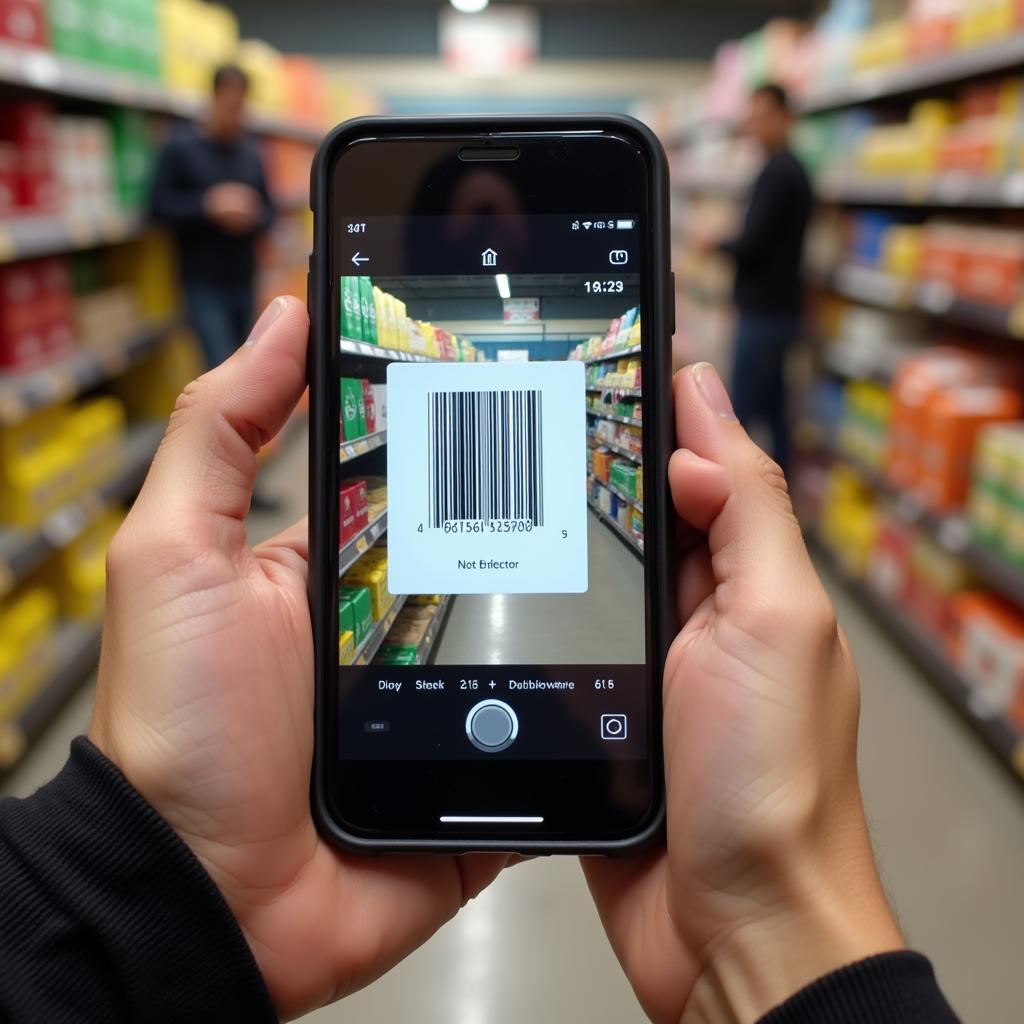 Barcode NFC Scanner Keyboard APK in Action