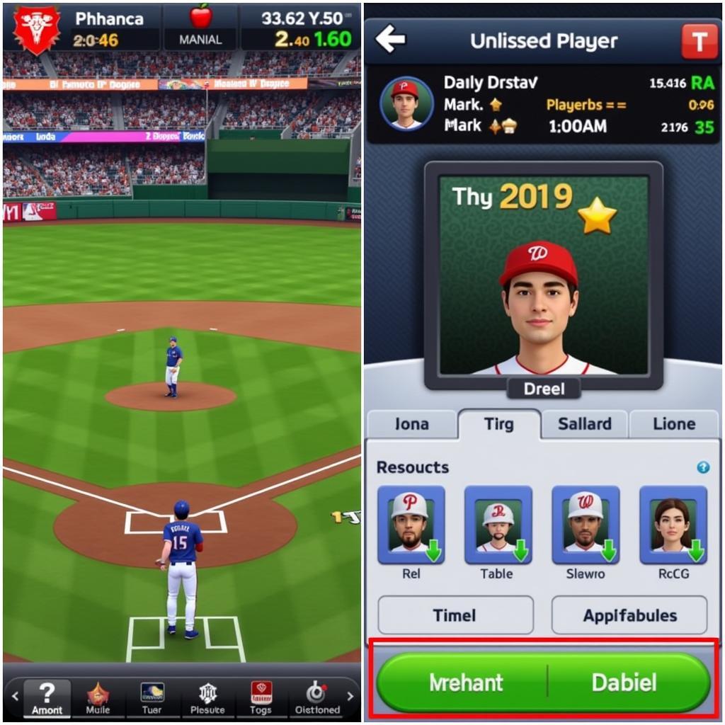 Baseball Hack APK Gameplay Screenshot