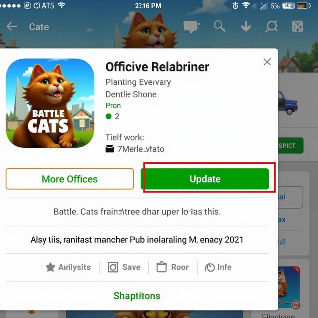 Battle Cats App Store Page