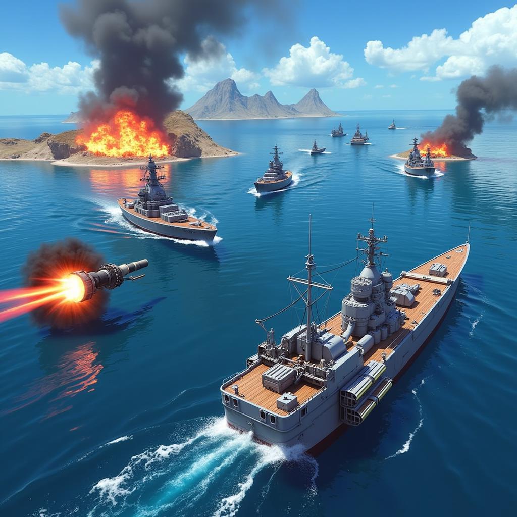 Battle of Warship Mod APK Gameplay Screenshot