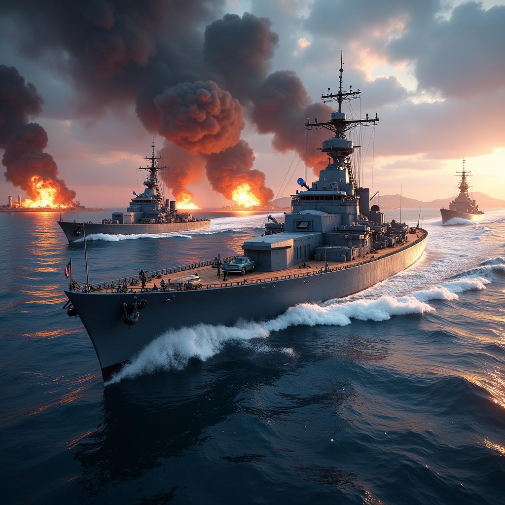 Battle of Warships Gameplay Screenshot