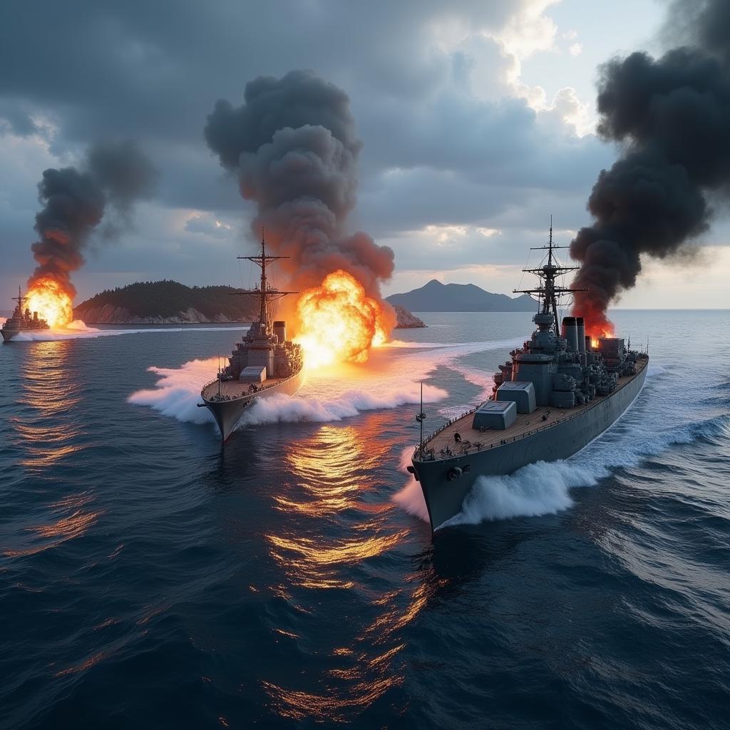 Battle of Warships Gameplay Screenshot