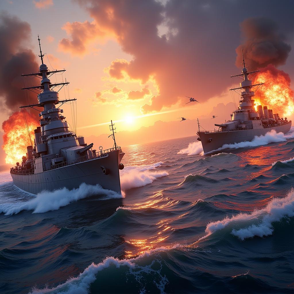 Battle Warship Naval Blitz gameplay screenshot