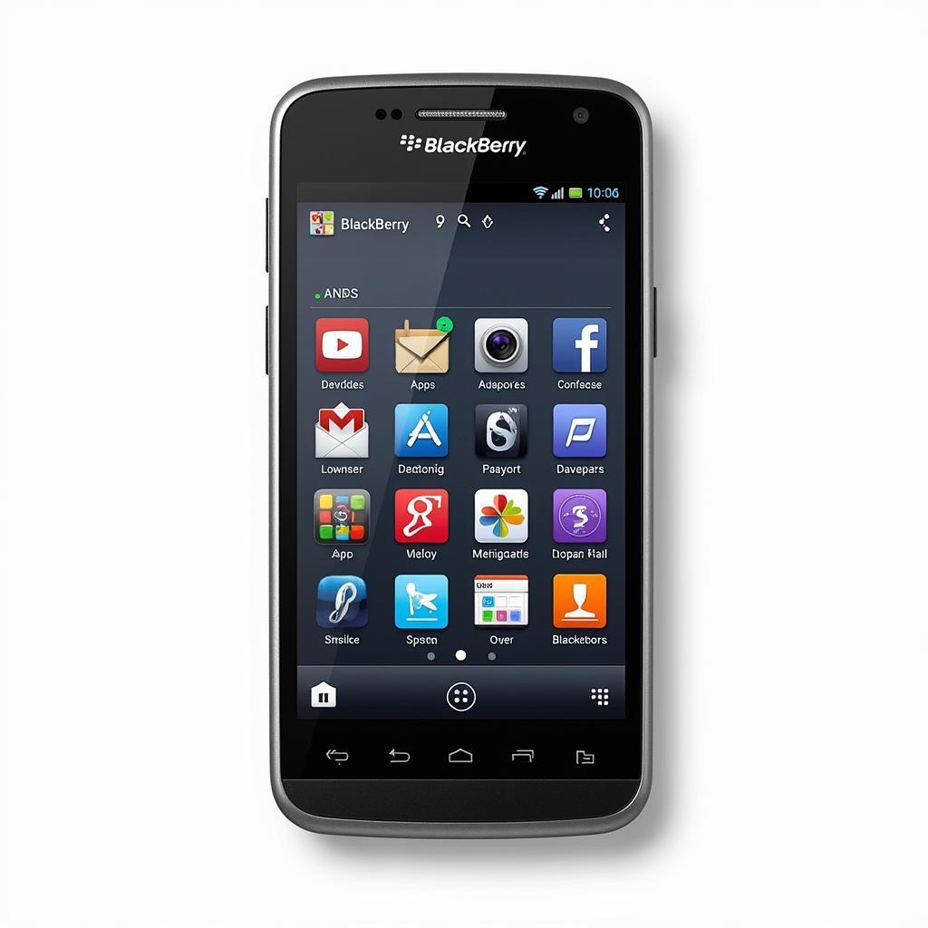 BlackBerry 10 Device with App Icons