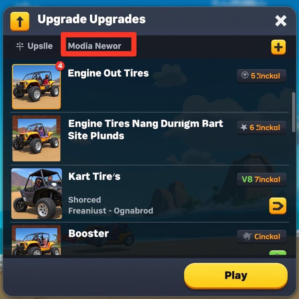 Beach Buggy Racing Mod APK Upgrades