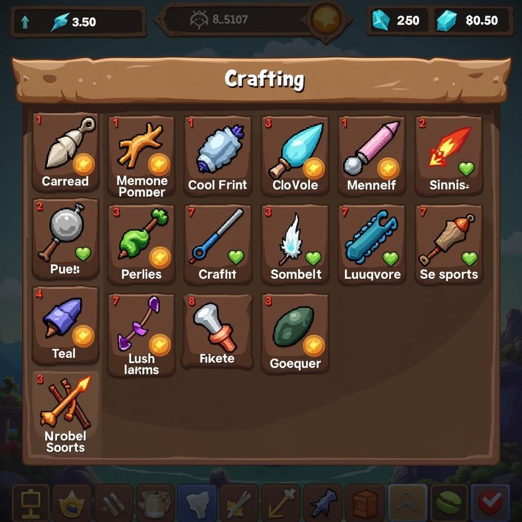 Crafting Menu in Beat Craft APK