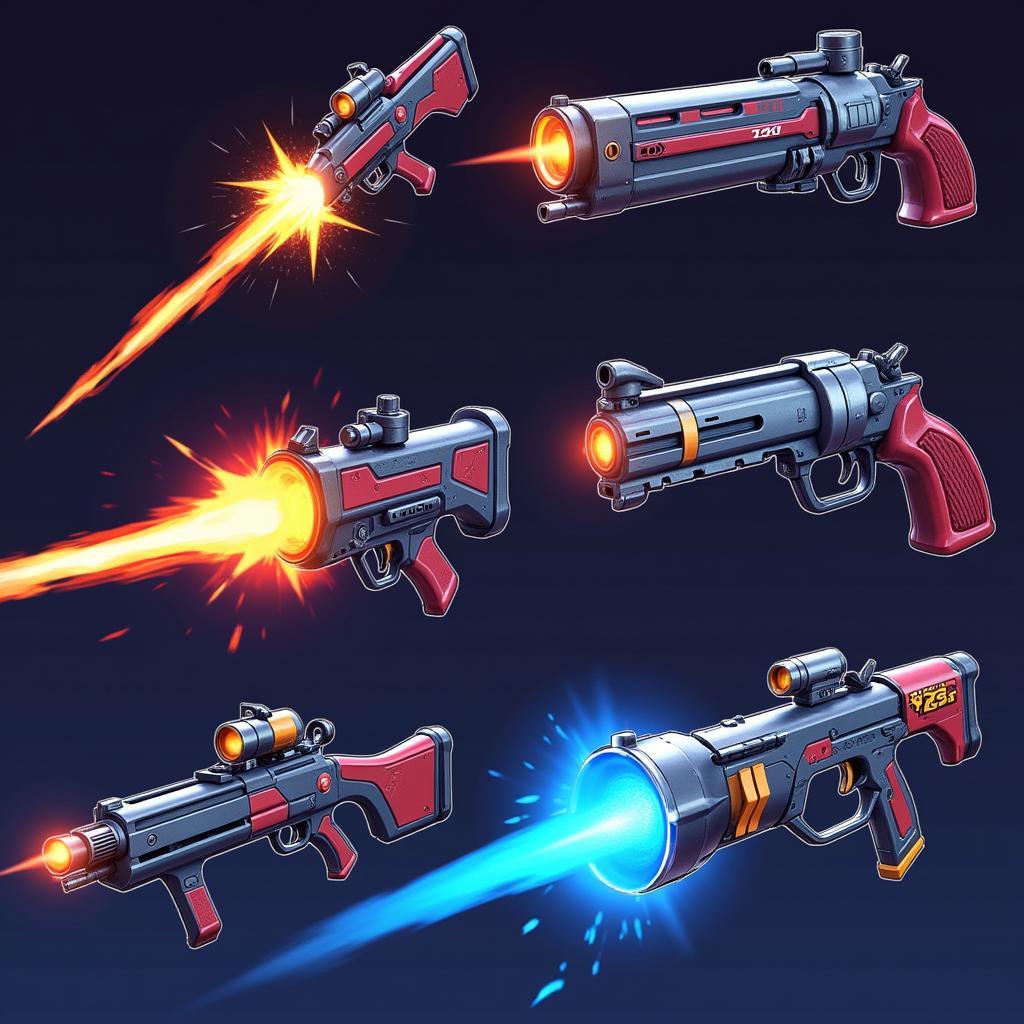 Beat Fire Mod APK Weapons