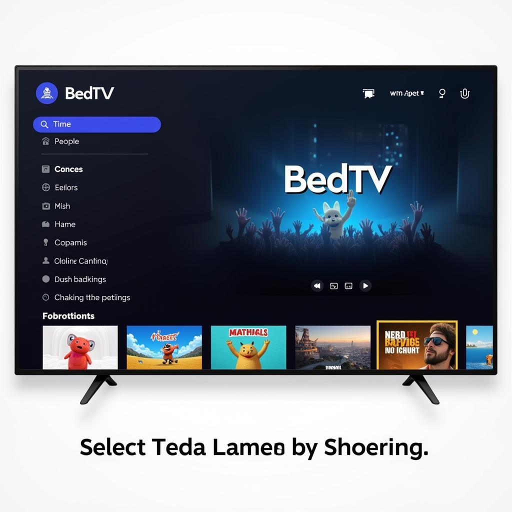 BedTV APK Interface