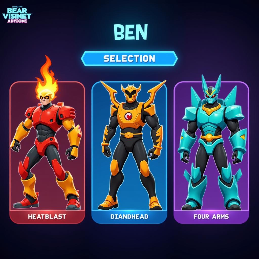 Ben 10 Alien Selection Screen