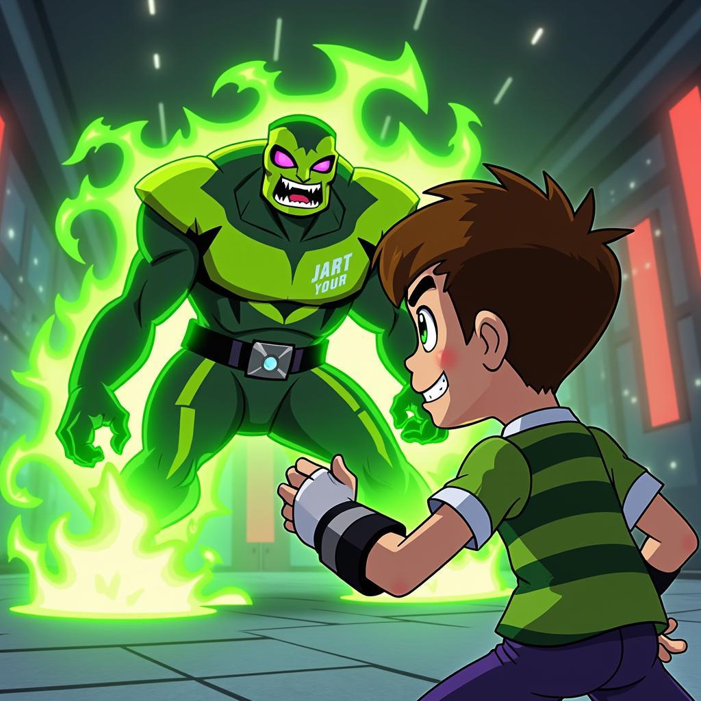 Ben 10 Xenodrome Battle Sequence