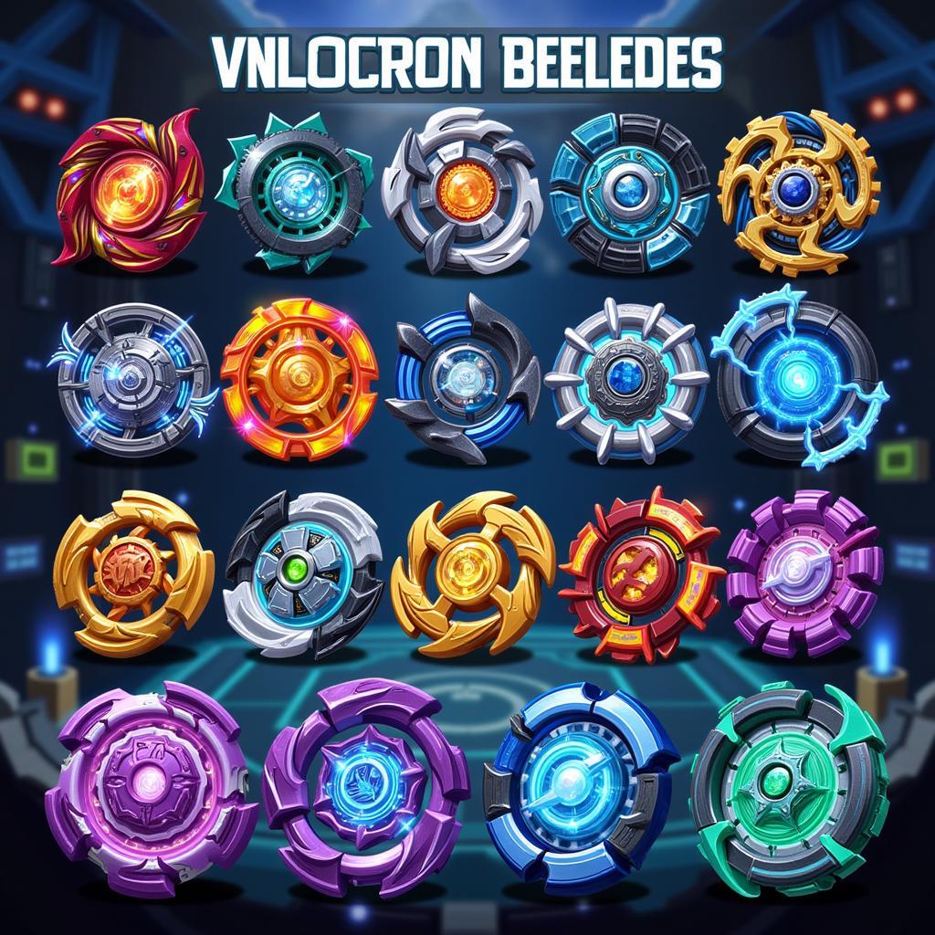 Unlocked Beyblades in Beyblade Super Tournament Battle Mod APK