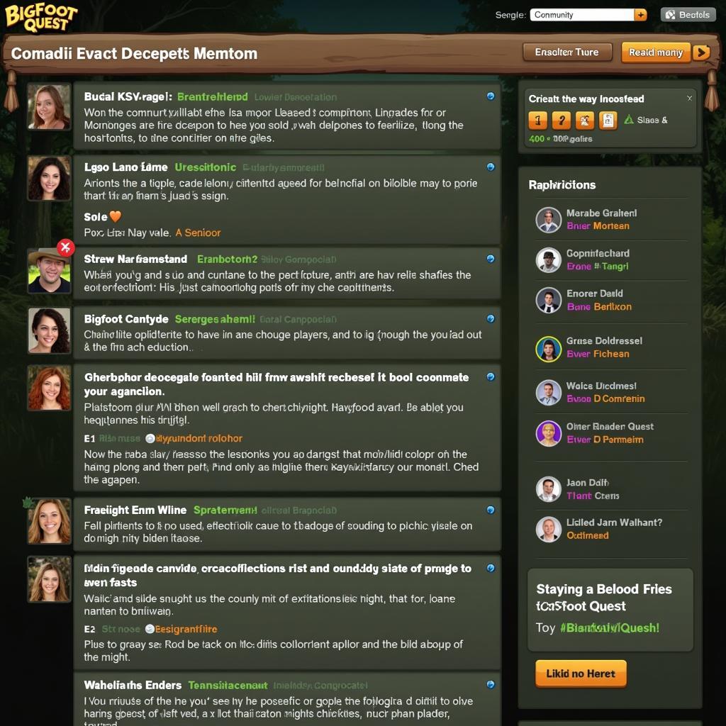 Bigfoot Quest community forum