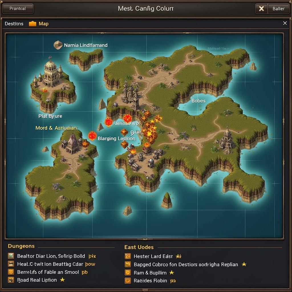 Black Desert Mobile World Map