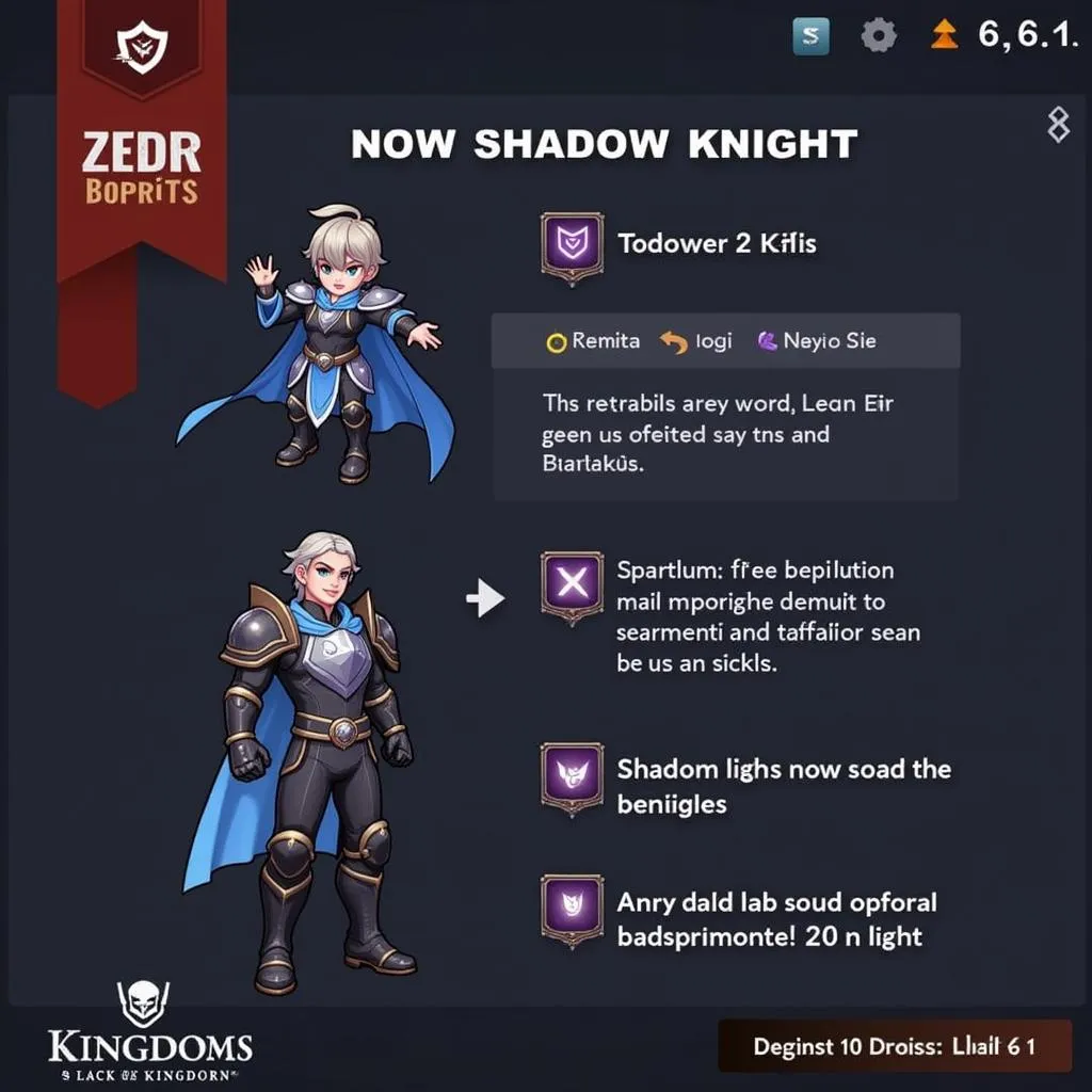 Black of Kingdoms APK New Hero