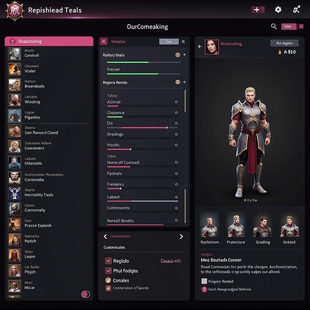 Bladebound Character Customization