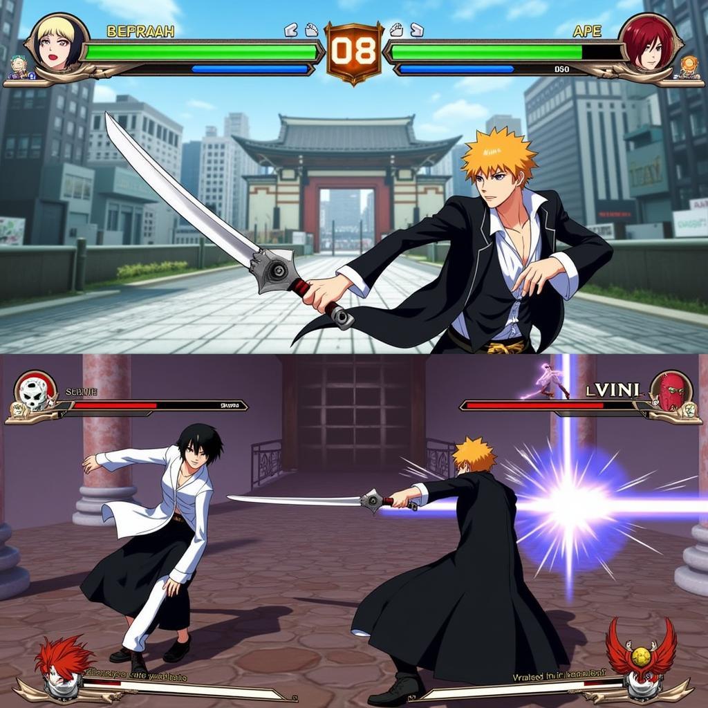 Bleach Mobile 3D Combat Gameplay