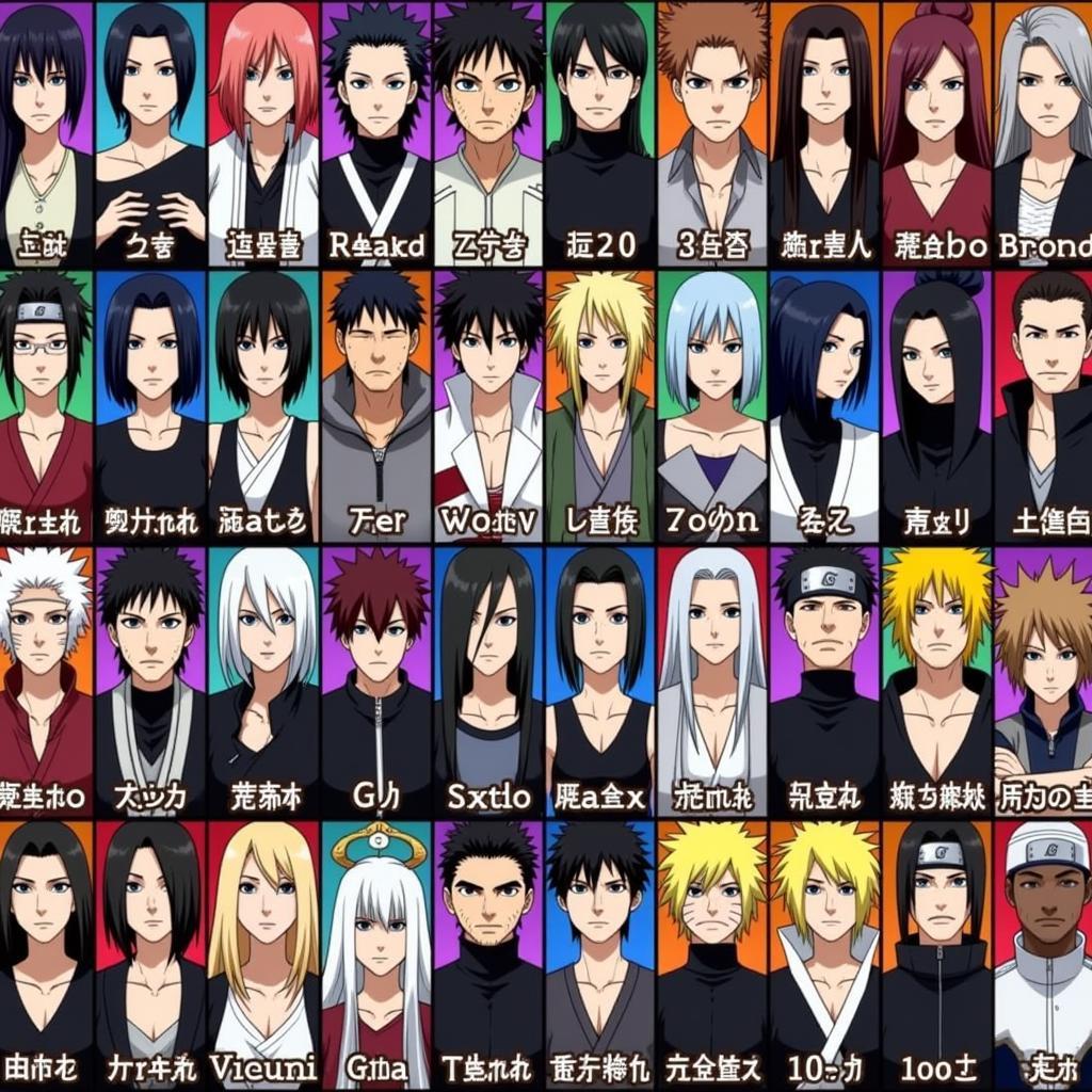 Bleach vs Naruto 3.1 APK character roster