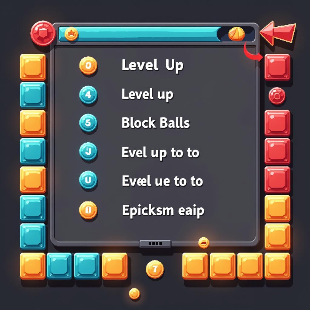 Block Balls Level Up Screen