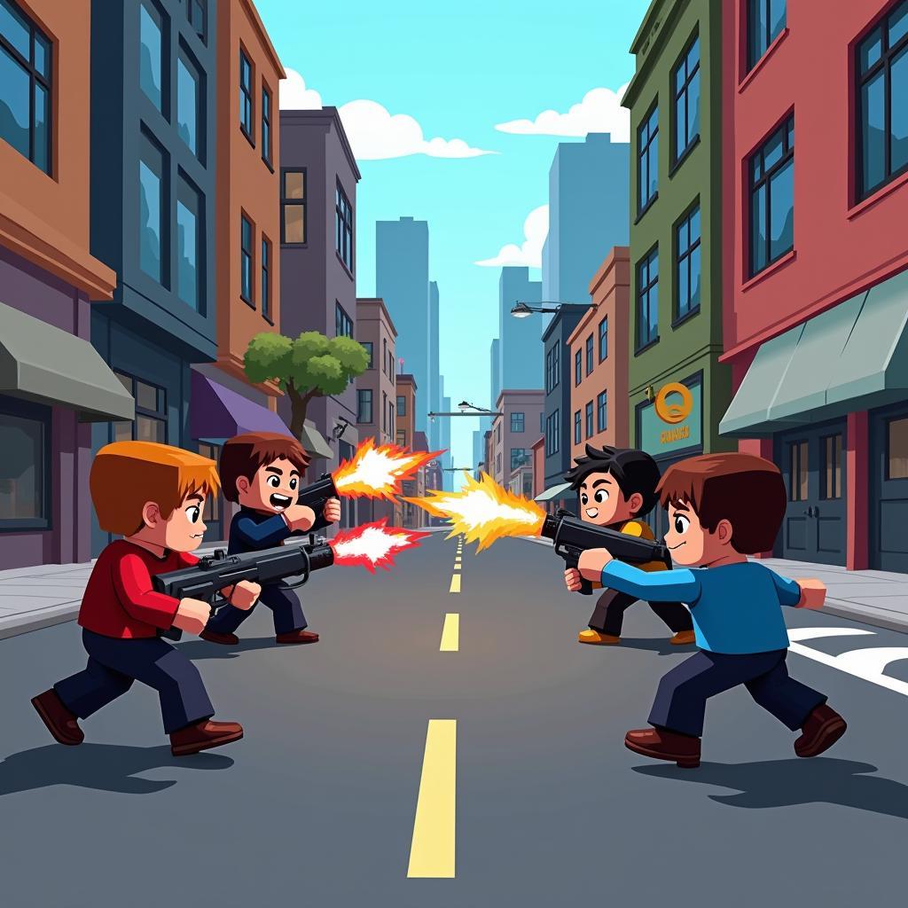 Block City Wars APK 7.1.5: Multiplayer Battle Scene