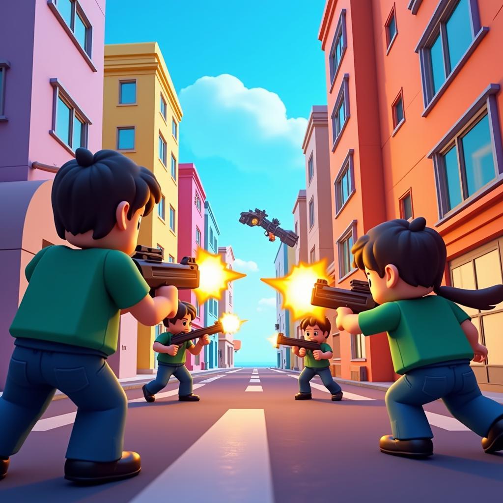 Block City Wars Mod APK Gameplay Screenshot