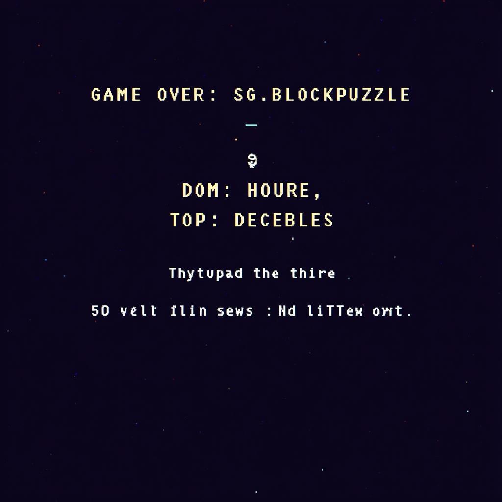 Game Over Screen in com.pixa.sg.blockpuzzle 