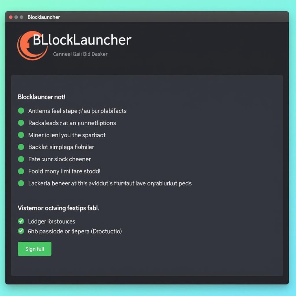 Blocklauncher Interface