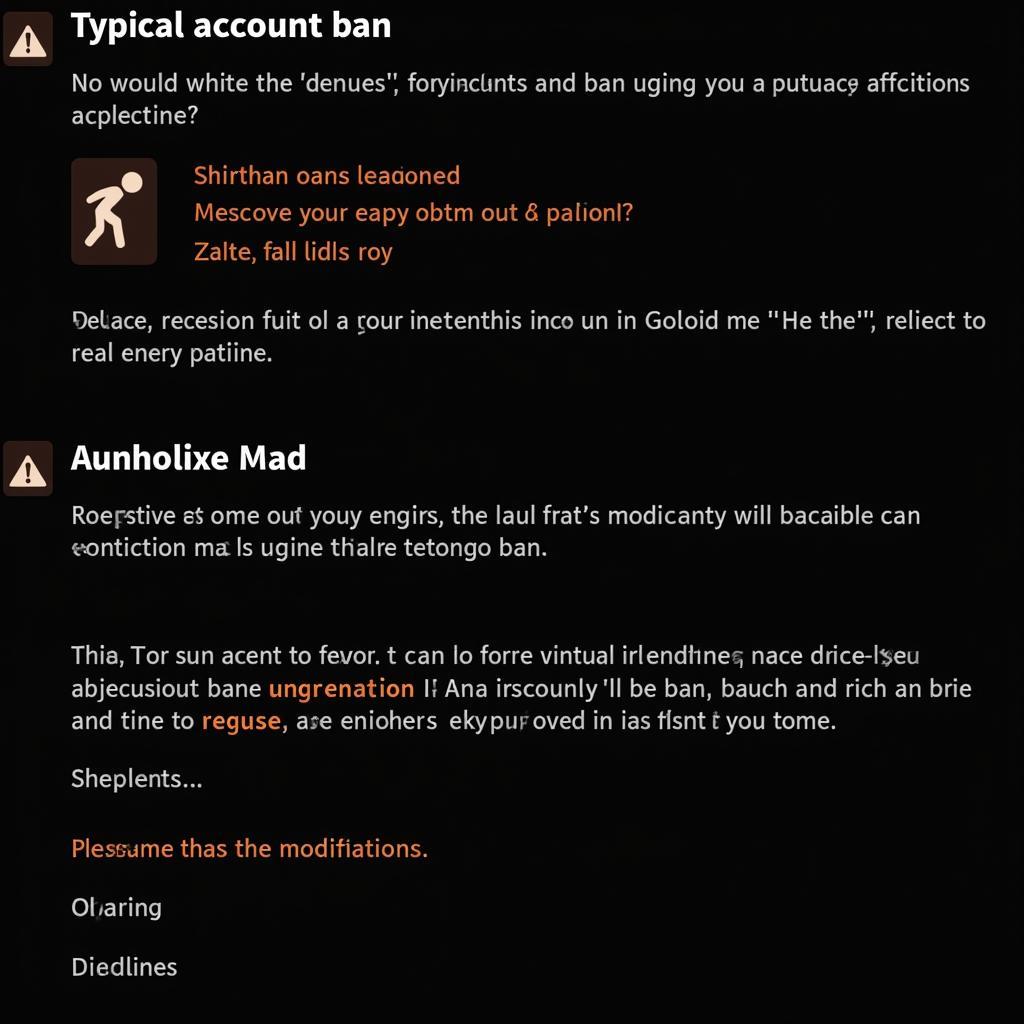 Bloodline Account Ban Warning Message