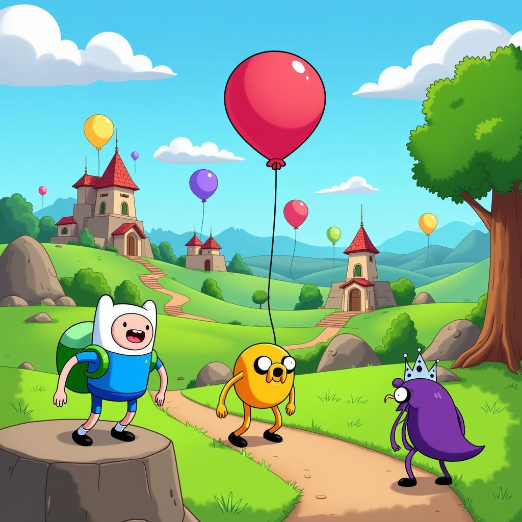 Bloons Adventure Time gameplay screenshot