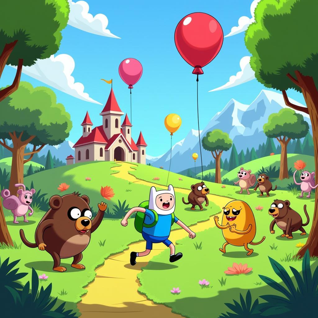 Bloons Adventure Time TD gameplay screenshot