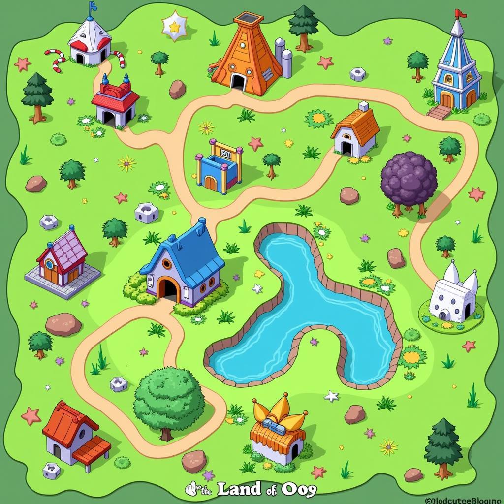 Bloons Adventure Time TD game map