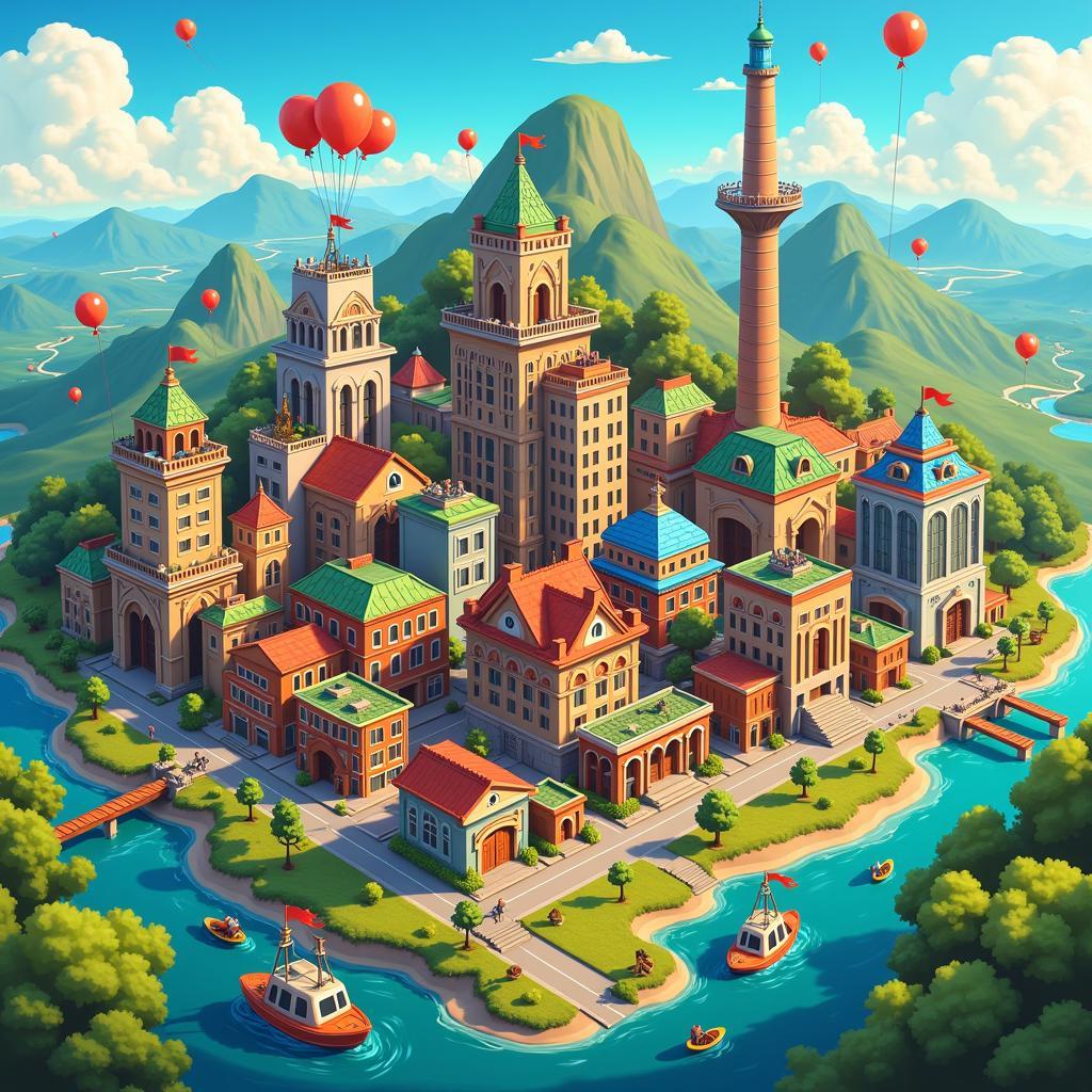 Bloons Monkey City city view screenshot