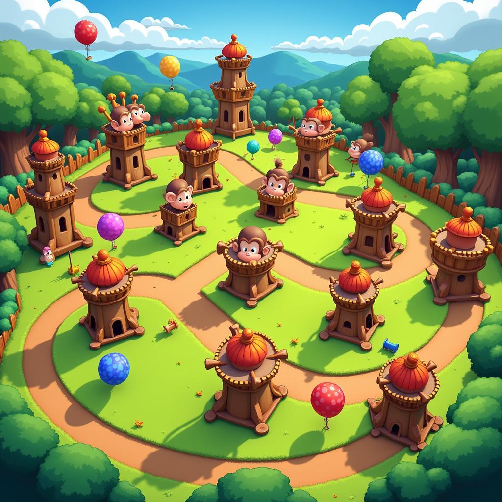 Bloons Monkey City gameplay screenshot