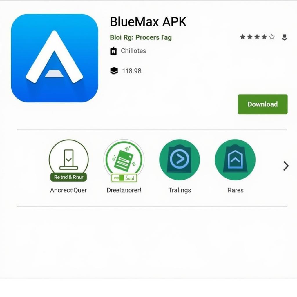 BlueMax APK App Page