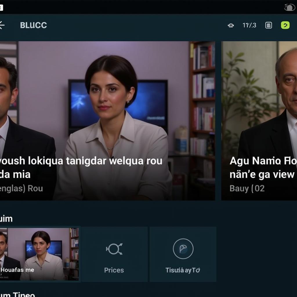 BluTV APK Streaming Interface