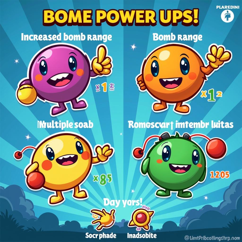 Bomber Friends Power-ups in Action