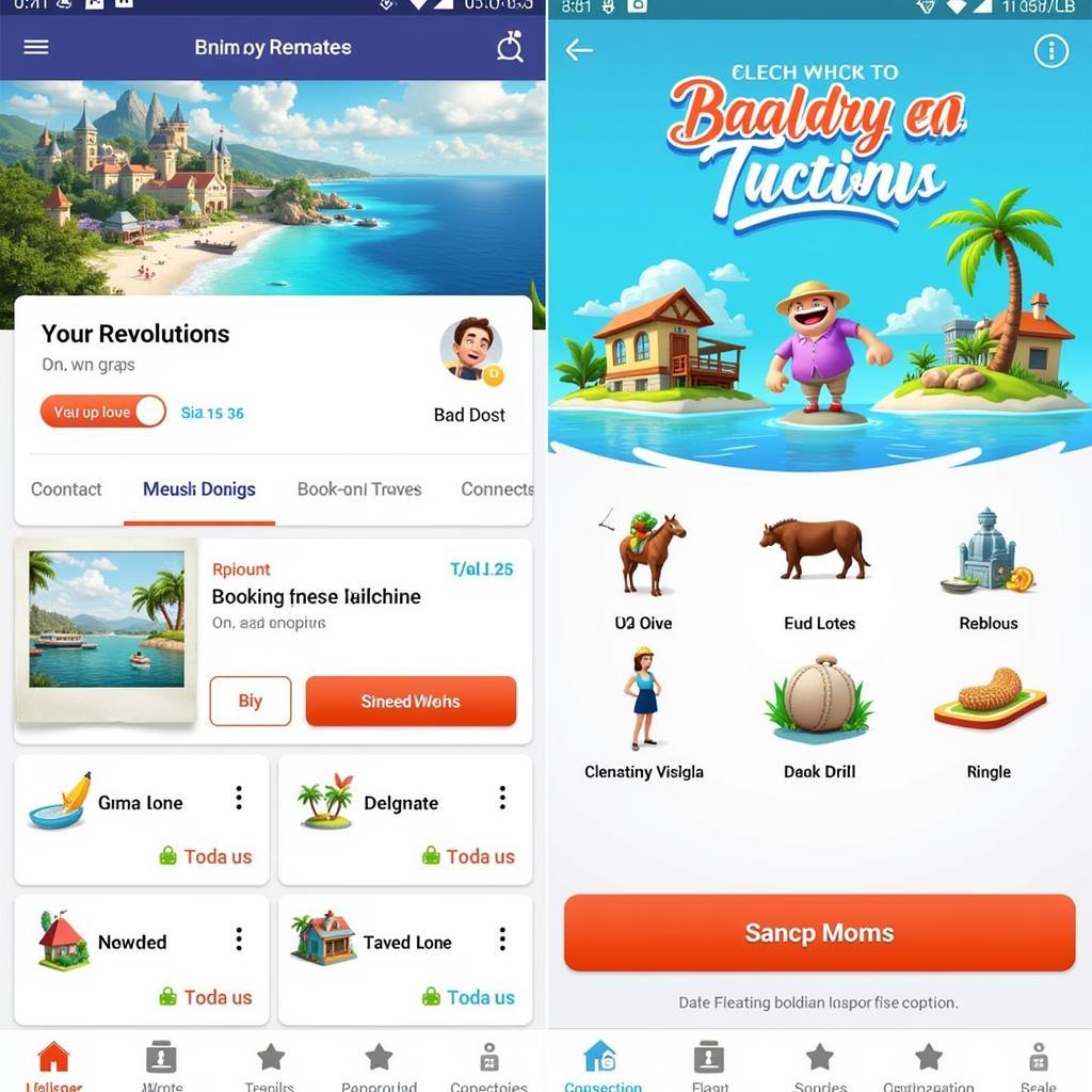 Booking Revolution APK Interface